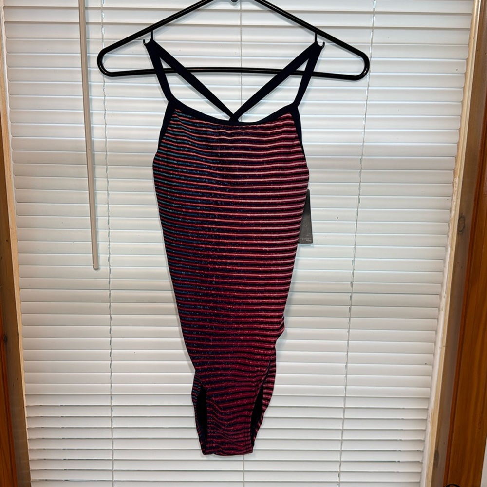 TYR Striped Bathing Suit